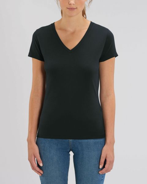 Damen V-Neck T-Shirt - "Geometric Questionmark"