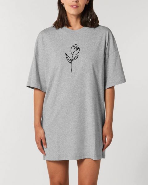 Oversize Damen T-Shirt-Kleid "Flower"