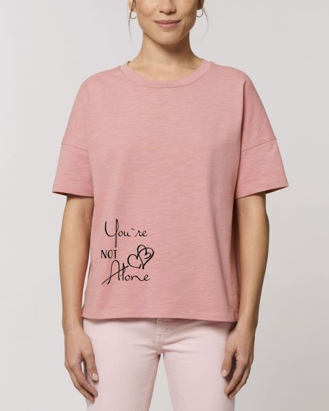 Schweres oversize T-Shirt "Mood - You are Not Alone"