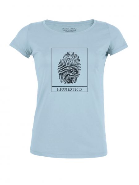 Frauen Rundhals T-Shirt Amorous Fingerprint