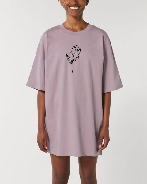 Oversize Damen T-Shirt-Kleid "Flower"
