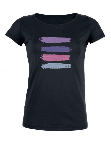 Damen Rundhals T-Shirt "Desires- Stripes"
