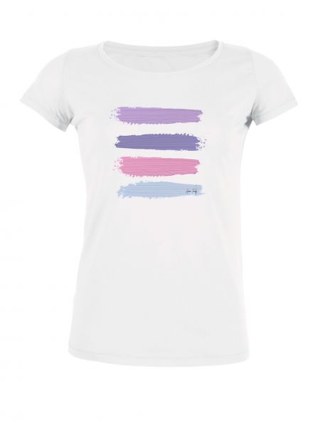 Damen Rundhals T-Shirt "Desires- Stripes"