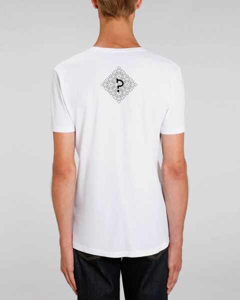 Man V-Neck T-Shirt "Geometric Questionmark"